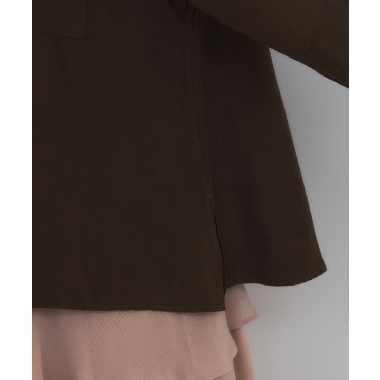 スエードライクロングスリーブシャツ | VIS  | 詳細画像17 