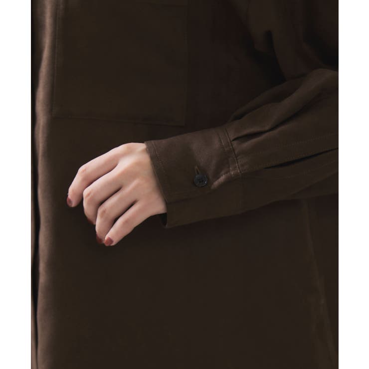 スエードライクロングスリーブシャツ | VIS  | 詳細画像18 