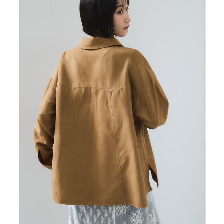 スエードライクロングスリーブシャツ | VIS  | 詳細画像4 