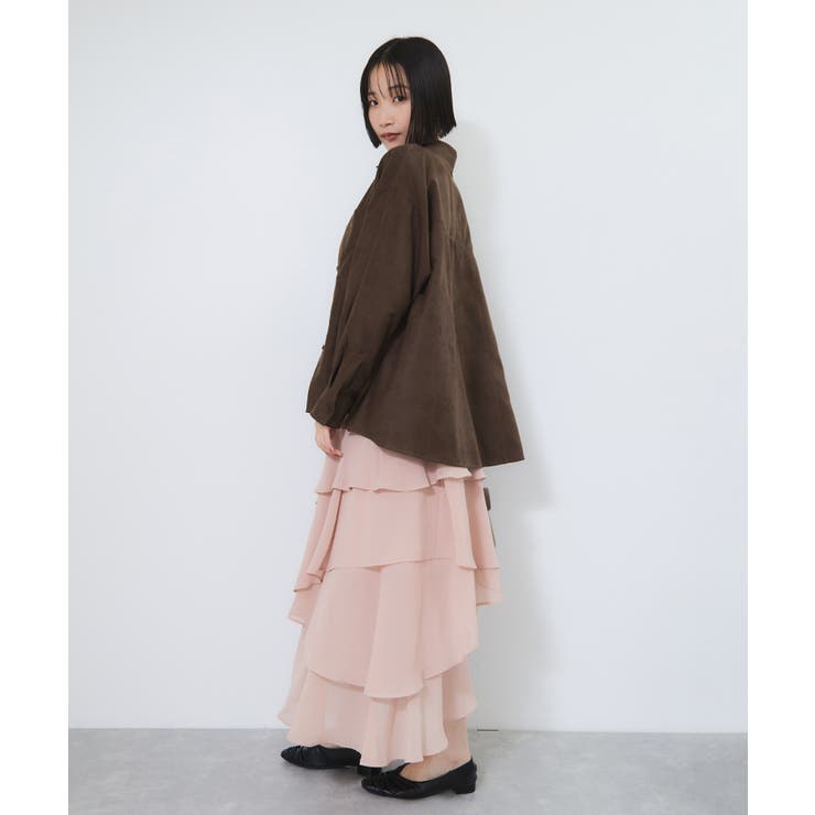 スエードライクロングスリーブシャツ | VIS  | 詳細画像7 