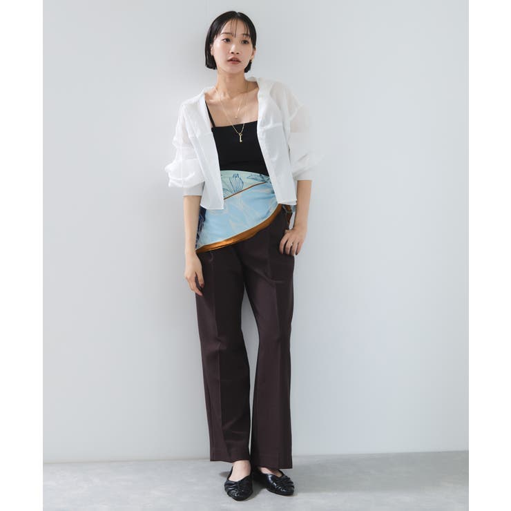 フード付きクロップドシアーシャツ | VIS  | 詳細画像10 