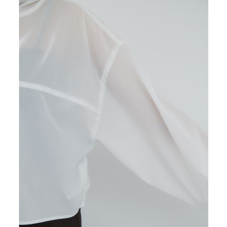 フード付きクロップドシアーシャツ | VIS  | 詳細画像25 