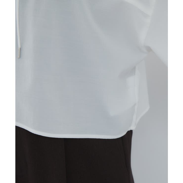 フード付きクロップドシアーシャツ | VIS  | 詳細画像26 