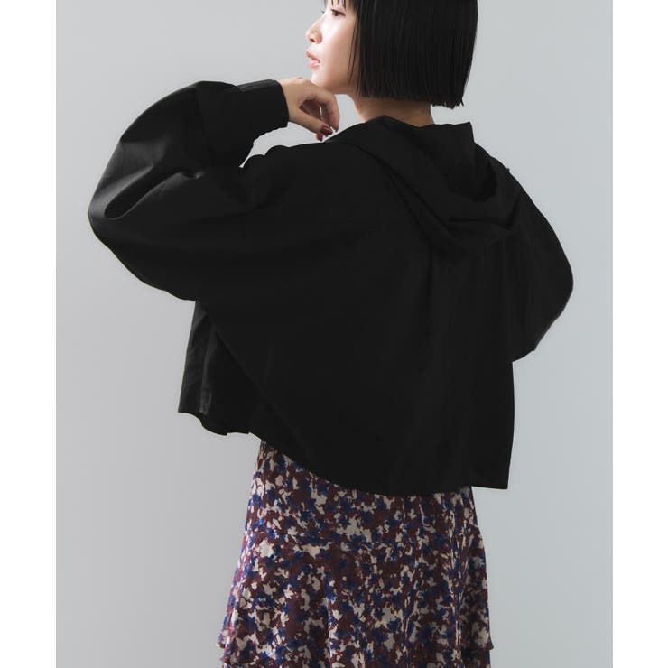 フード付きクロップドシアーシャツ | VIS  | 詳細画像4 