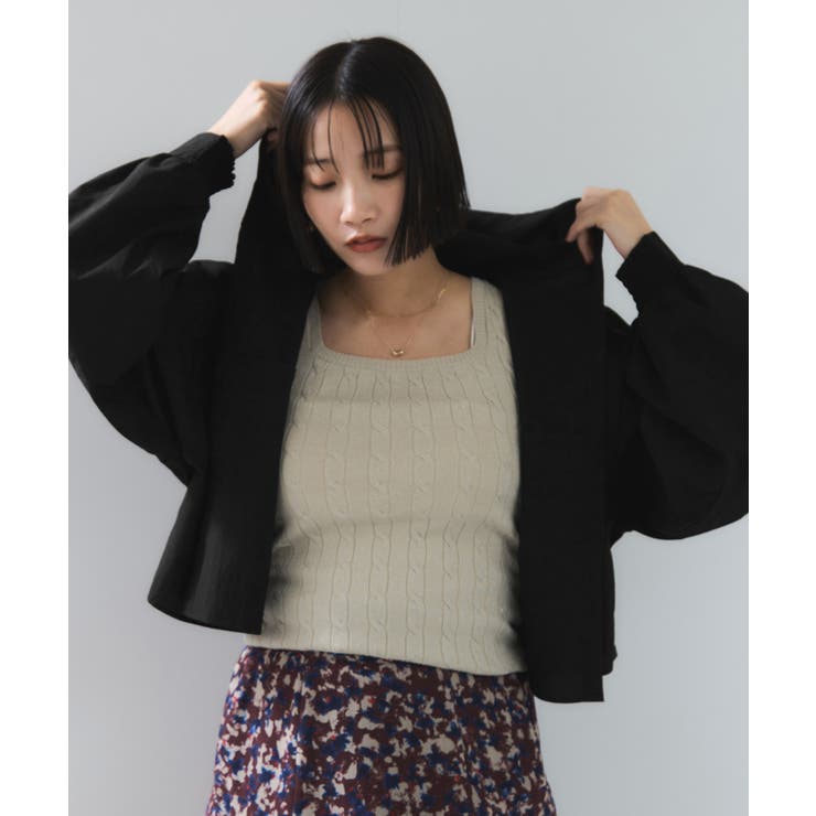 フード付きクロップドシアーシャツ | VIS  | 詳細画像5 