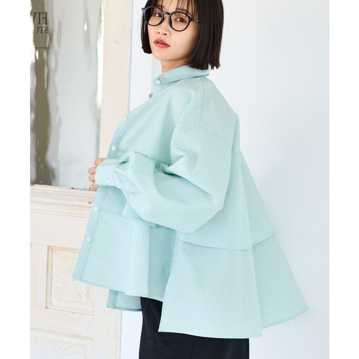 裾ティアードオーバーシャツ/UVケア・イージーケア | VIS  | 詳細画像11 