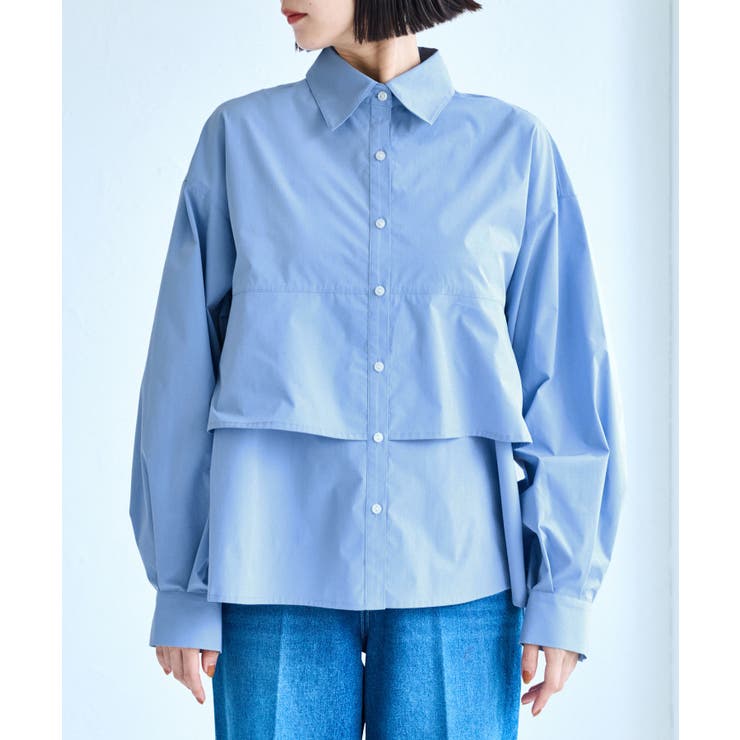 裾ティアードオーバーシャツ/UVケア・イージーケア | VIS  | 詳細画像16 