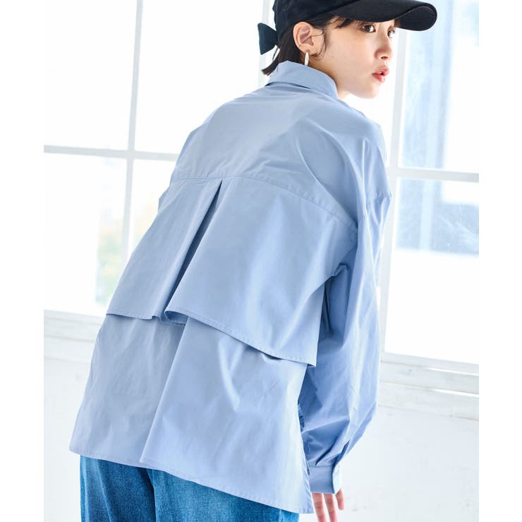 裾ティアードオーバーシャツ/UVケア・イージーケア | VIS  | 詳細画像5 