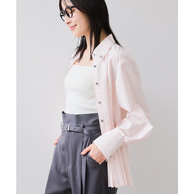 ピンク(63) | プリーツシャツ/イージーケア | VIS 