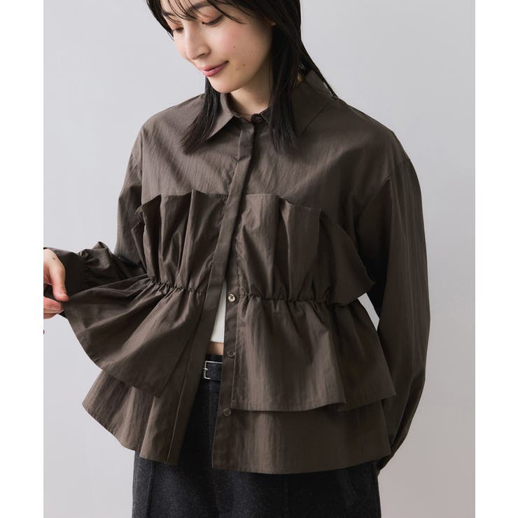 ブラウン系(21) | ビスチェドッキングシャツ/イージーケア | VIS 