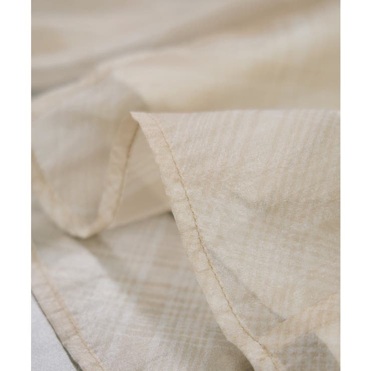 フロントフリルシアーチェックブラウス/イージーケア | VIS  | 詳細画像24 