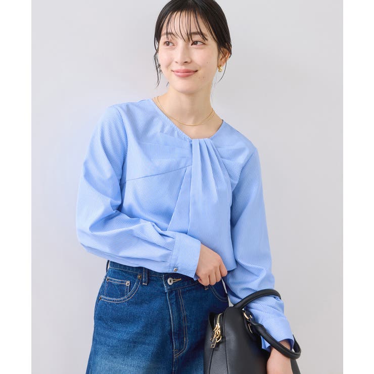 フロントねじりデザインブラウス | VIS  | 詳細画像1 