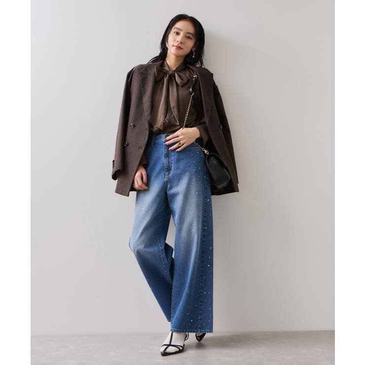 サテンボウタイブラウス | VIS  | 詳細画像10 