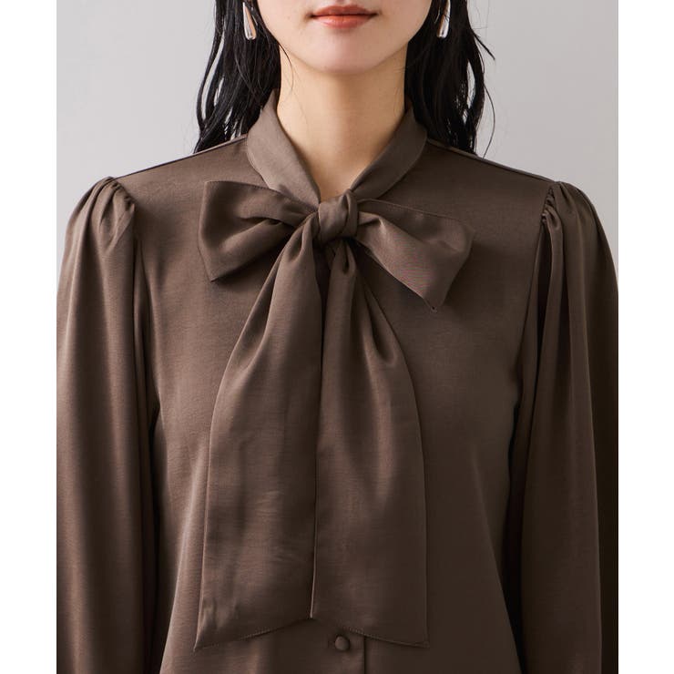 サテンボウタイブラウス | VIS  | 詳細画像19 