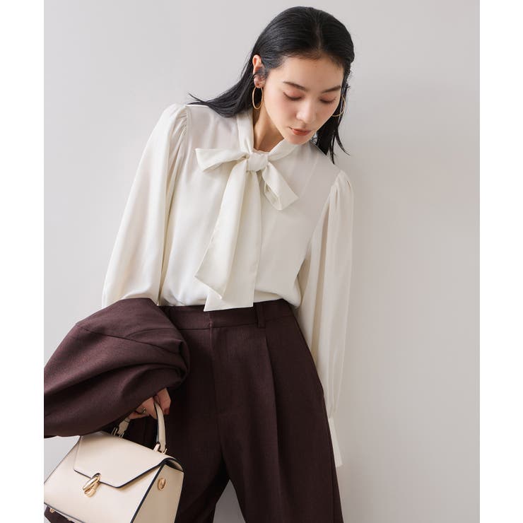 サテンボウタイブラウス | VIS  | 詳細画像6 