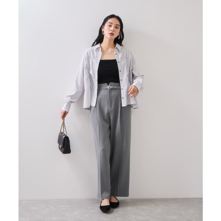 シャーリングギャザー切替シャツ/イージーケア | VIS  | 詳細画像11 