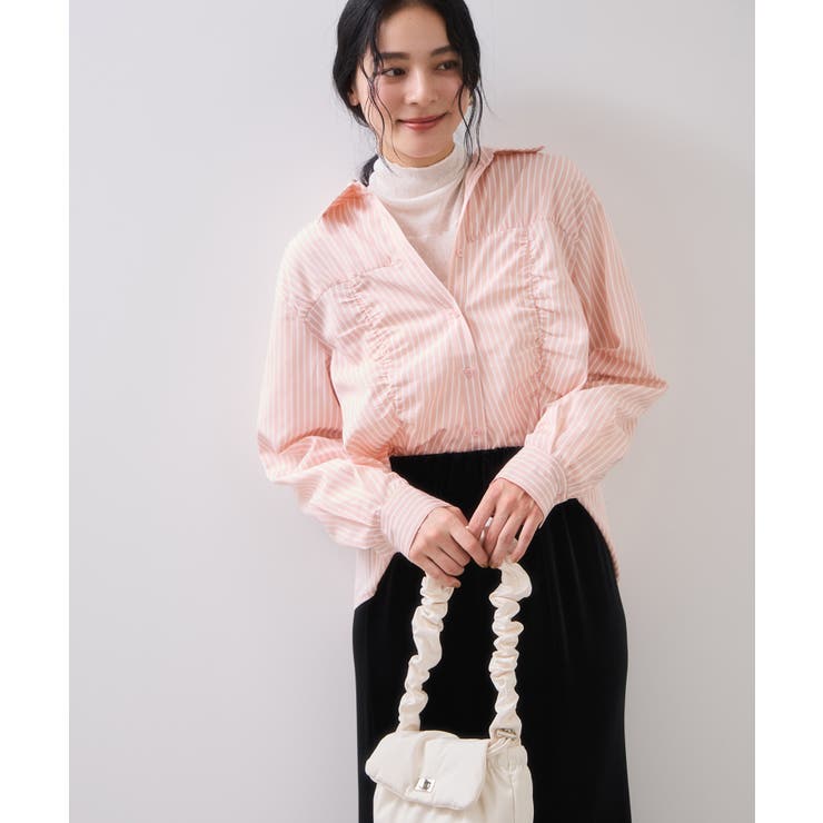 シャーリングギャザー切替シャツ/イージーケア | VIS  | 詳細画像21 