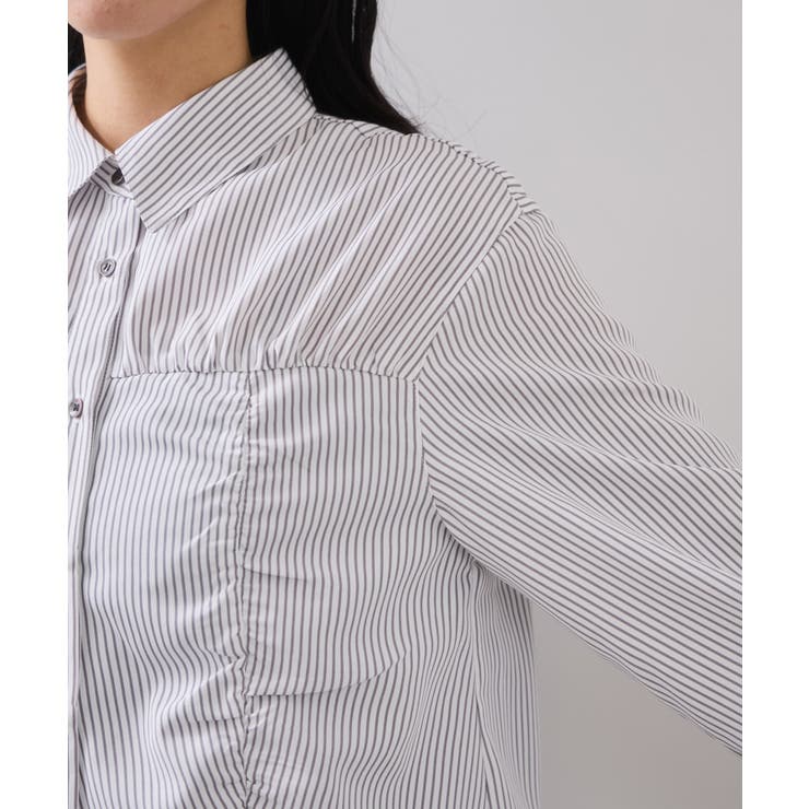 シャーリングギャザー切替シャツ/イージーケア | VIS  | 詳細画像27 