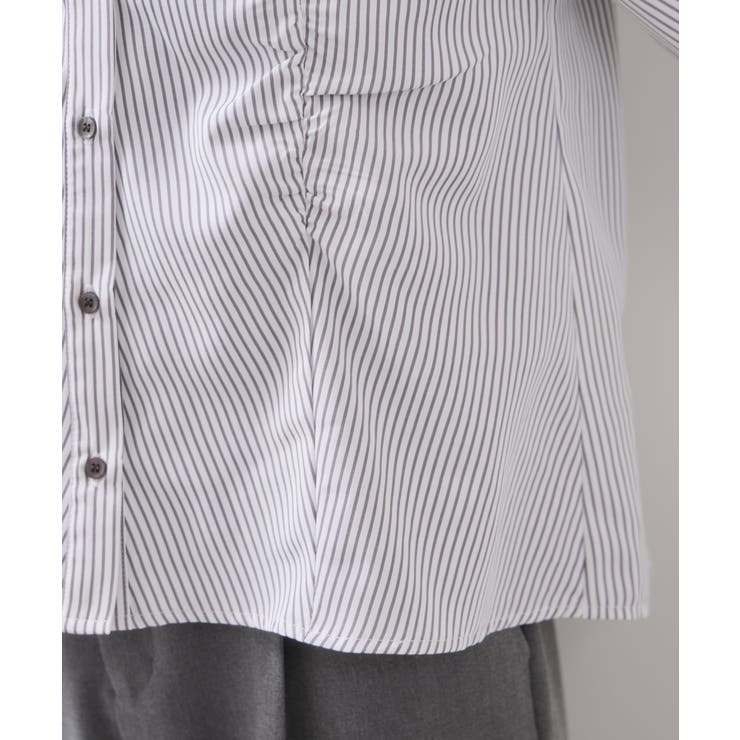 シャーリングギャザー切替シャツ/イージーケア | VIS  | 詳細画像28 