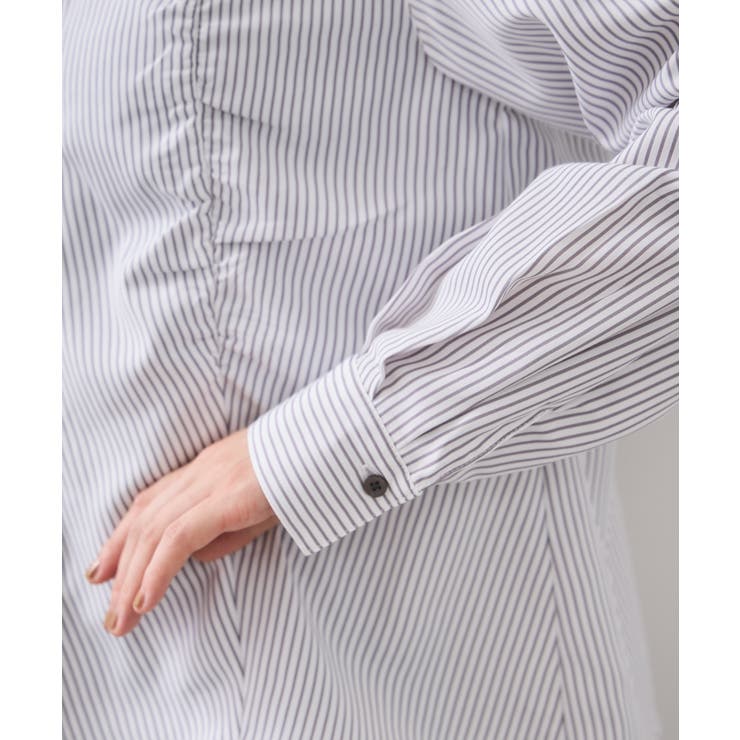 シャーリングギャザー切替シャツ/イージーケア | VIS  | 詳細画像29 