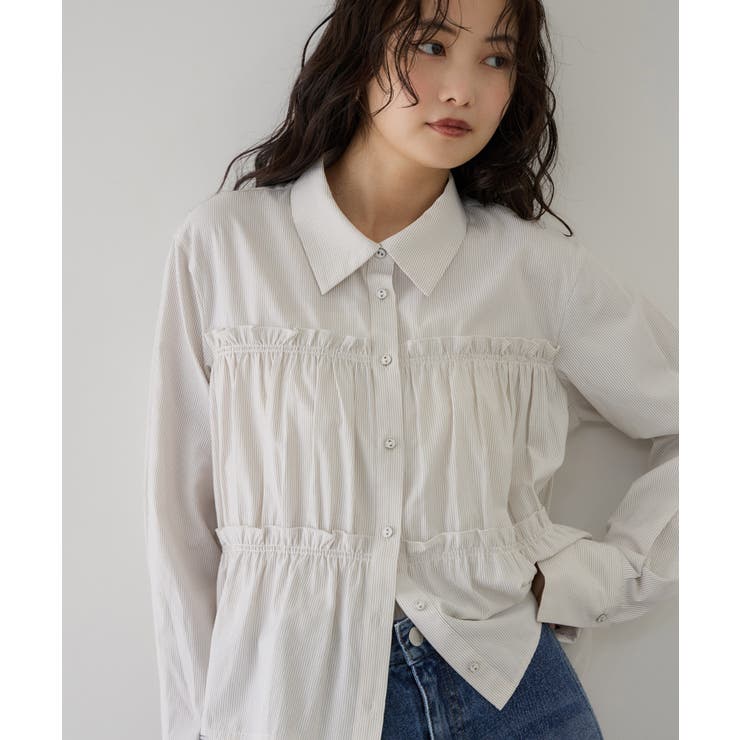 ベージュ系(28) | ビスチェシャーリングシャツ | VIS 