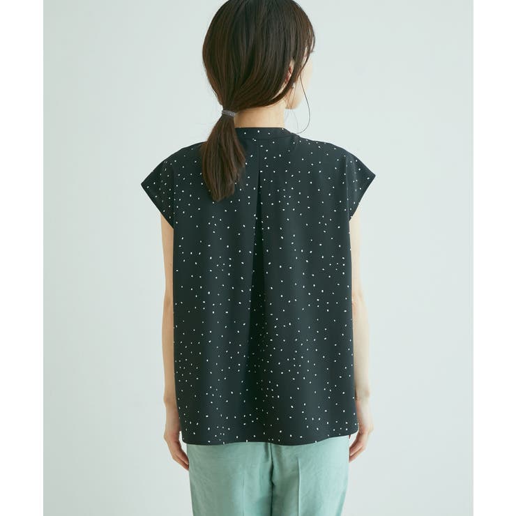【WEB限定】【EASY CARE】フロントタックフレンチスリーブブラウス【su… | VIS  | 詳細画像20 