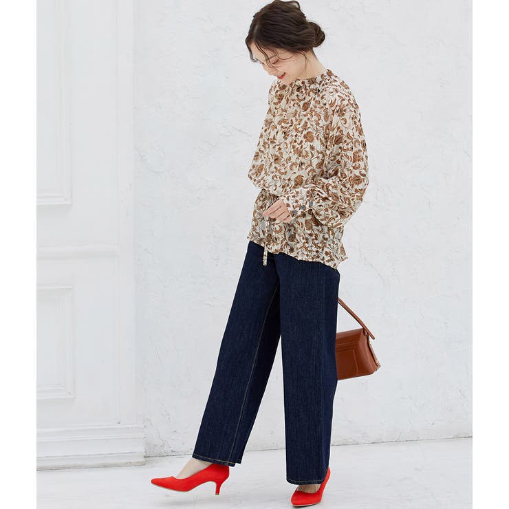 【WEB限定】アソート花柄シアーブラウス | VIS  | 詳細画像10 