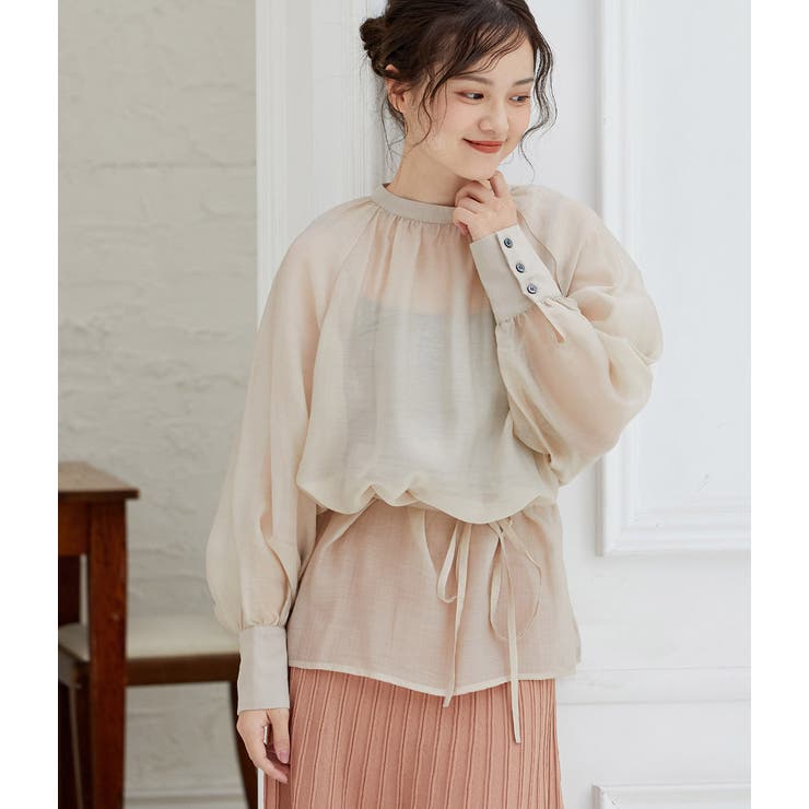 【WEB限定】アソート花柄シアーブラウス | VIS  | 詳細画像12 