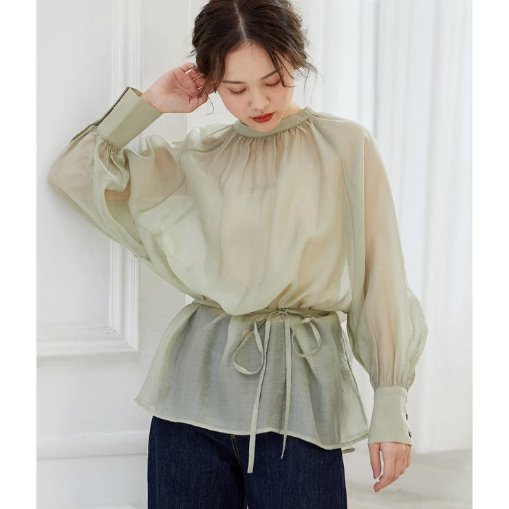 【WEB限定】アソート花柄シアーブラウス | VIS  | 詳細画像15 