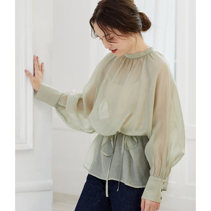 【WEB限定】アソート花柄シアーブラウス | VIS  | 詳細画像16 