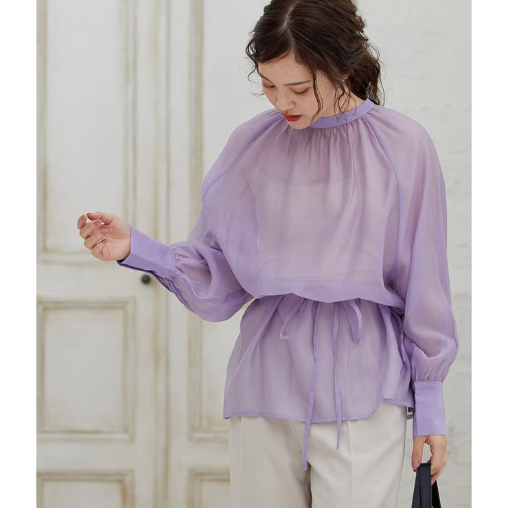 【WEB限定】アソート花柄シアーブラウス | VIS  | 詳細画像17 