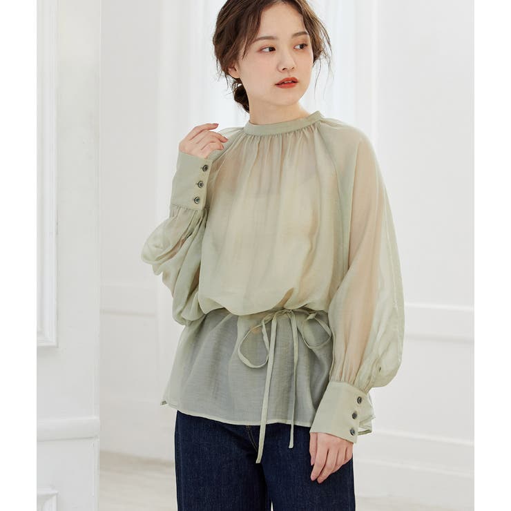 【WEB限定】アソート花柄シアーブラウス | VIS  | 詳細画像20 