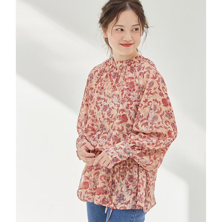 【WEB限定】アソート花柄シアーブラウス | VIS  | 詳細画像22 