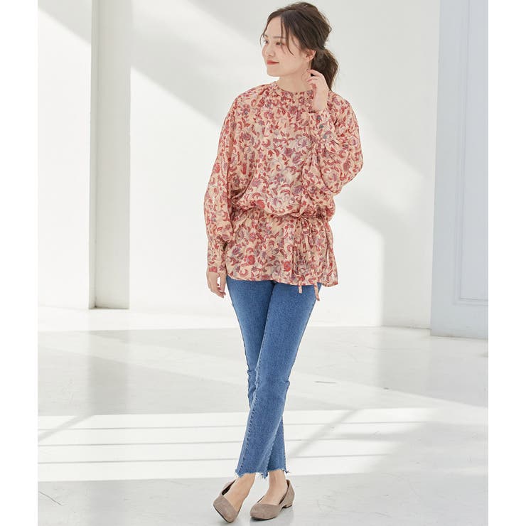 【WEB限定】アソート花柄シアーブラウス | VIS  | 詳細画像23 