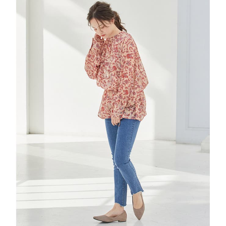 【WEB限定】アソート花柄シアーブラウス | VIS  | 詳細画像24 