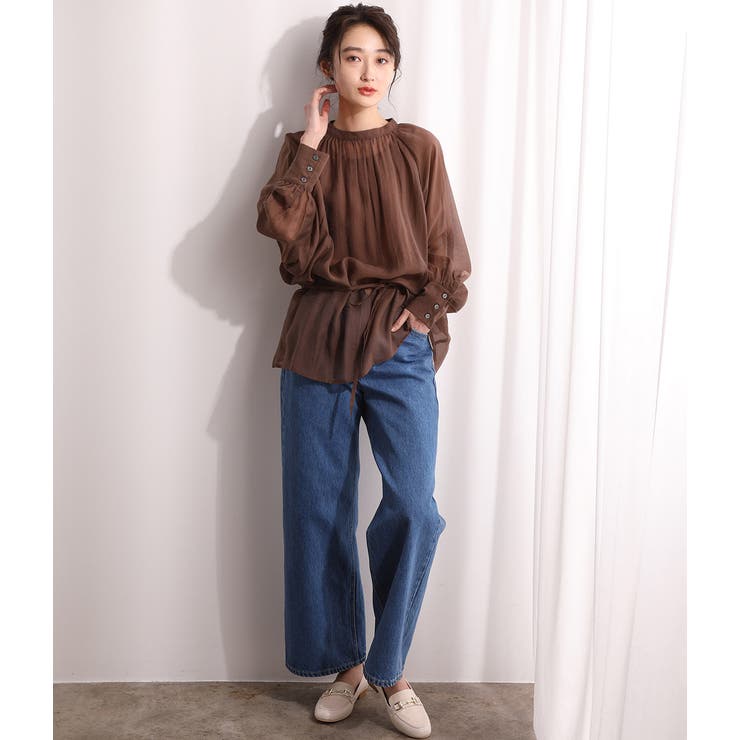 【WEB限定】アソート花柄シアーブラウス | VIS  | 詳細画像26 