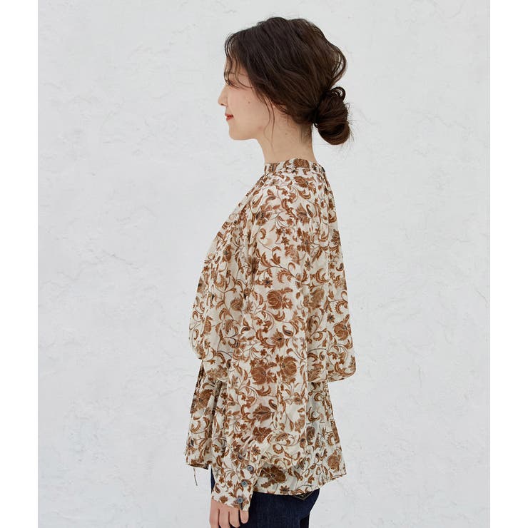 【WEB限定】アソート花柄シアーブラウス | VIS  | 詳細画像2 