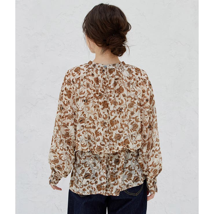 【WEB限定】アソート花柄シアーブラウス | VIS  | 詳細画像3 