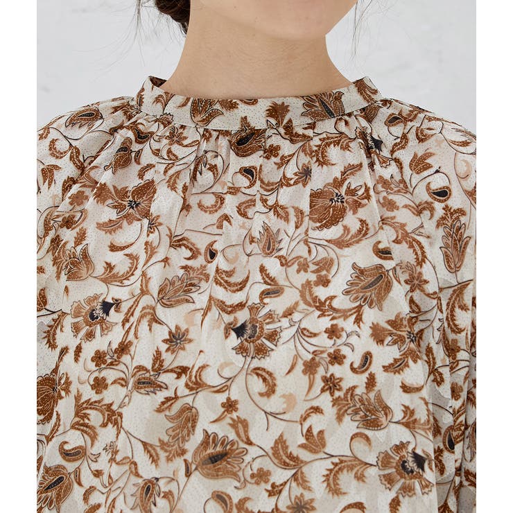 【WEB限定】アソート花柄シアーブラウス | VIS  | 詳細画像4 