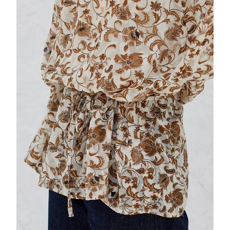 【WEB限定】アソート花柄シアーブラウス | VIS  | 詳細画像6 