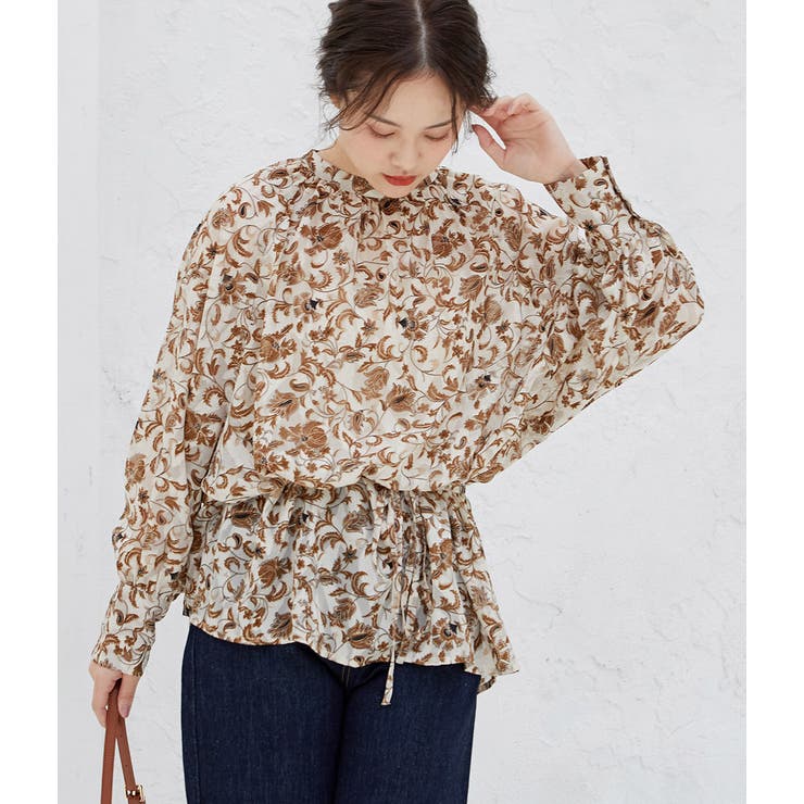 【WEB限定】アソート花柄シアーブラウス | VIS  | 詳細画像8 