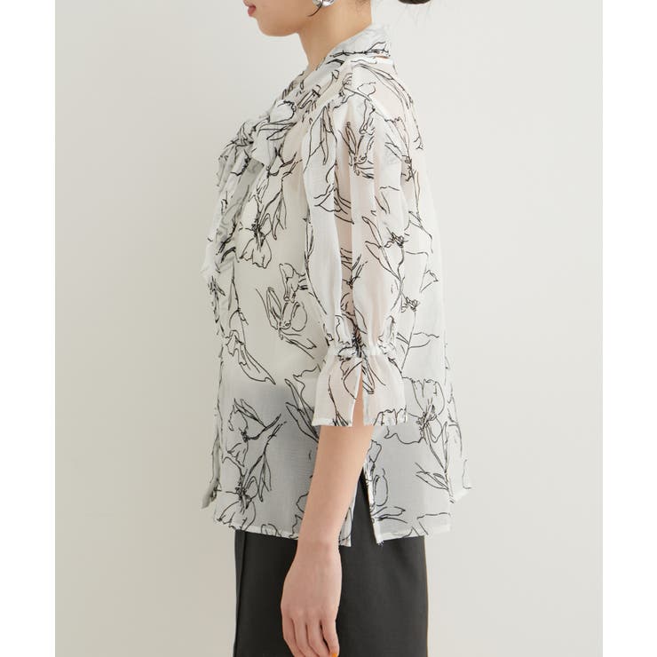 【選べる素材】アソートボウタイリボンブラウス | VIS  | 詳細画像21 