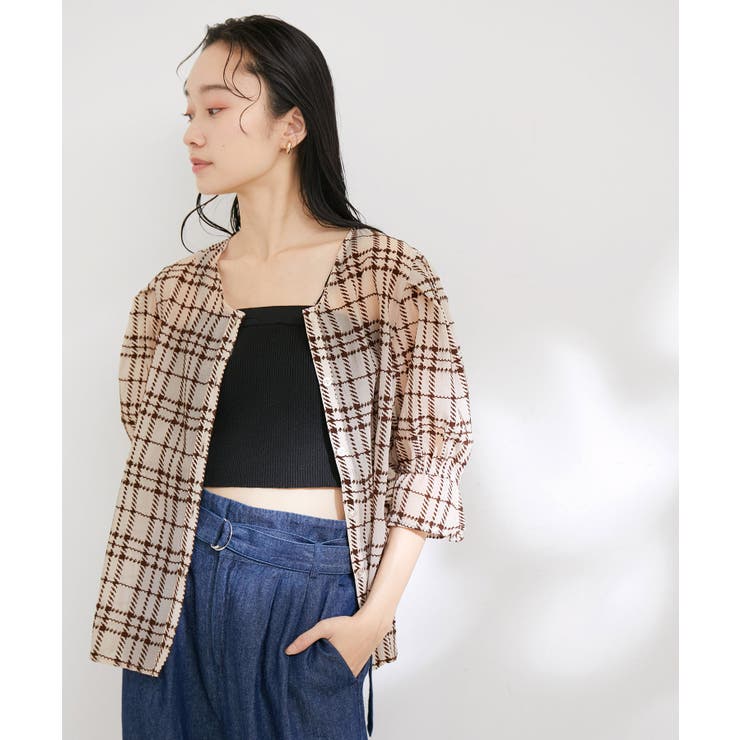 【選べる素材】アソートボウタイリボンブラウス | VIS  | 詳細画像31 