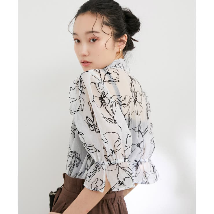 【選べる素材】アソートボウタイリボンブラウス | VIS  | 詳細画像32 