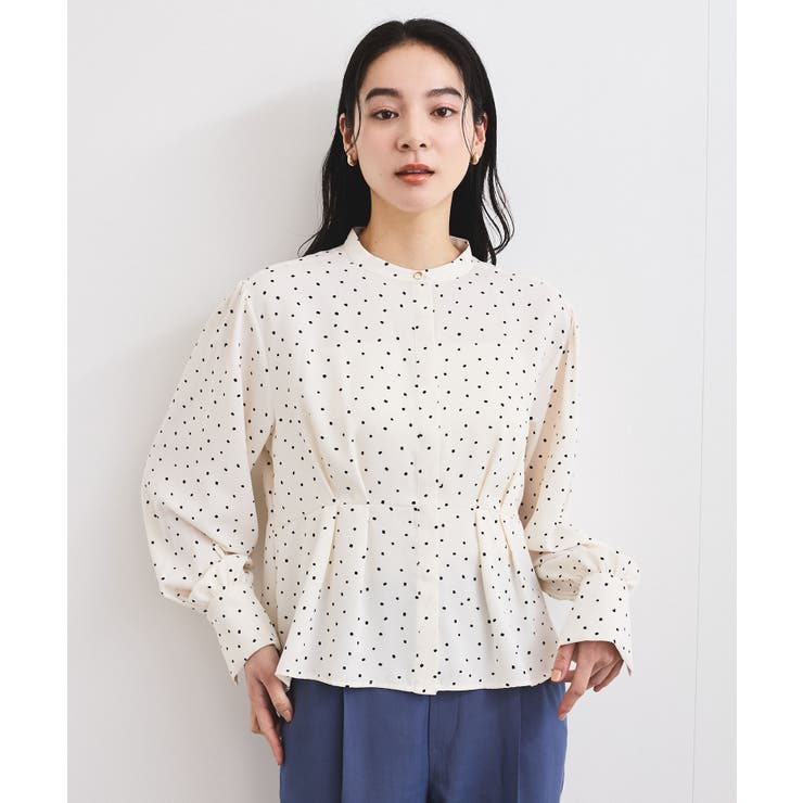 洗える】ウエストタックブラウス[品番：VISW0045581]｜VIS （ビス ）の