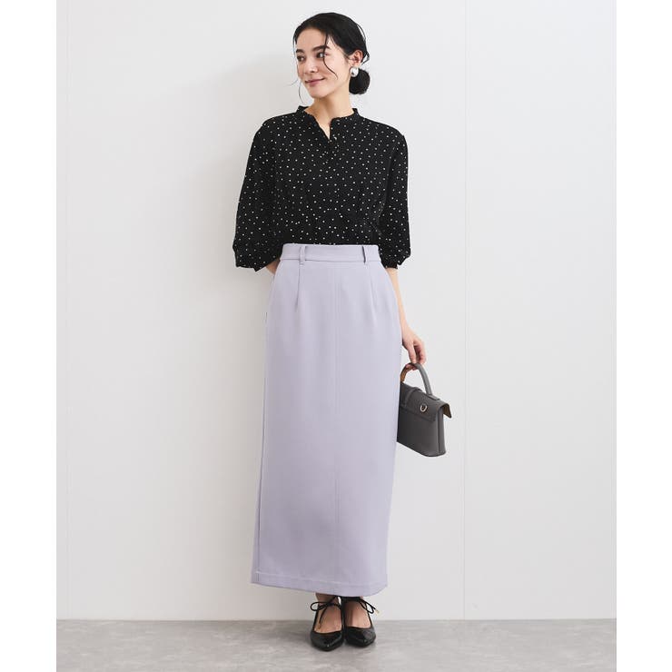 洗える】ウエストタックブラウス[品番：VISW0045581]｜VIS （ビス ）の