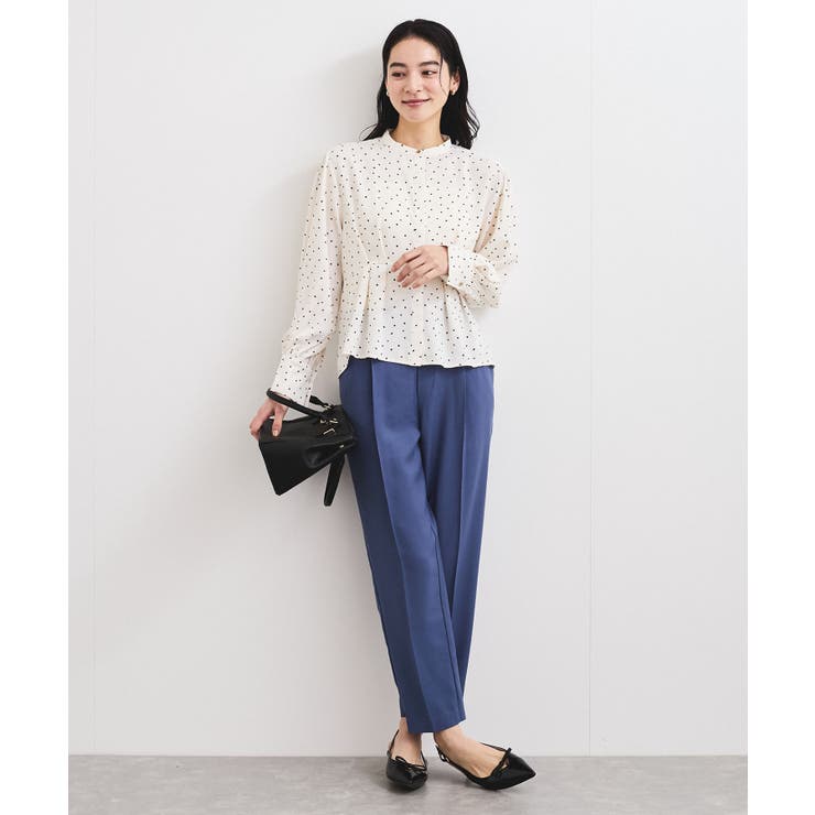 洗える】ウエストタックブラウス[品番：VISW0045581]｜VIS （ビス ）の