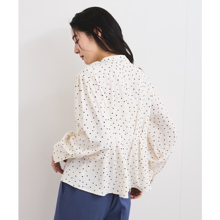 洗える】ウエストタックブラウス[品番：VISW0045581]｜VIS （ビス
