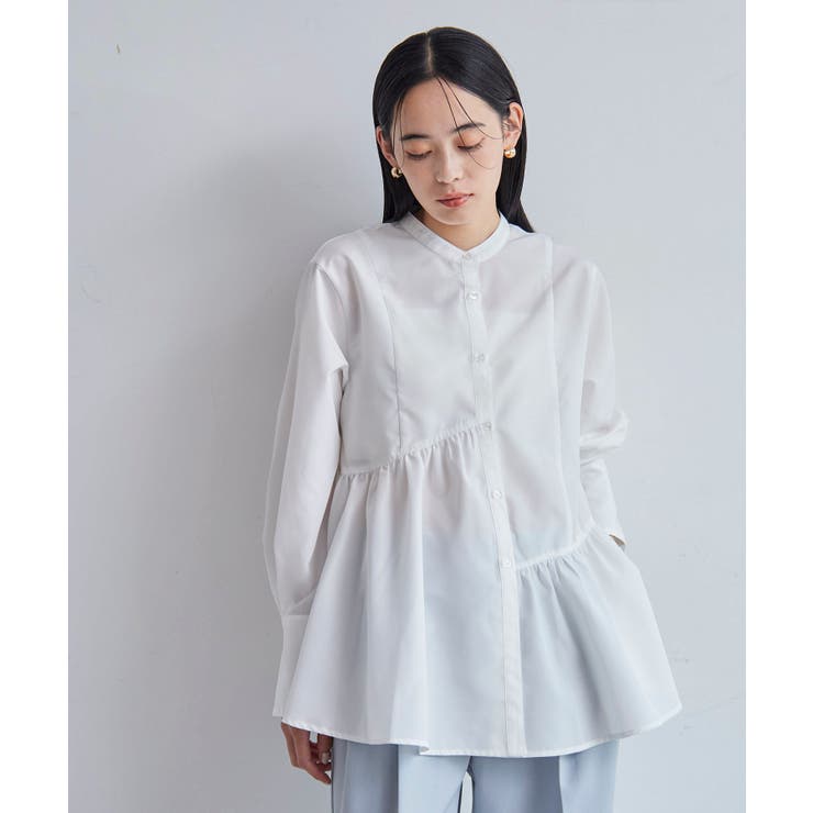 【洗える】アシンメトリーフレアーシャツ | VIS  | 詳細画像10 