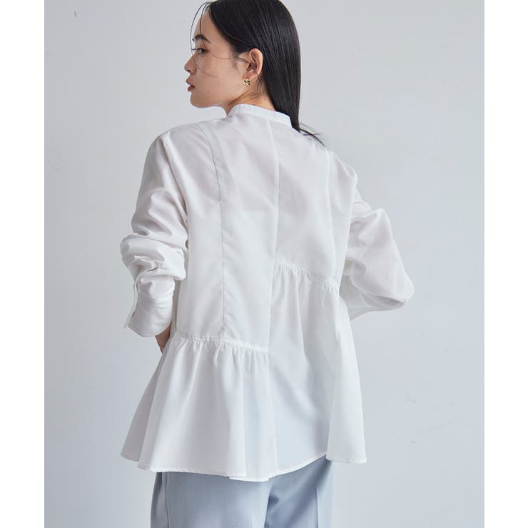 【洗える】アシンメトリーフレアーシャツ | VIS  | 詳細画像11 